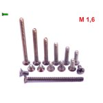 M1,6 TYTANOWE ŚRUBY GRADE 2 DIN 965